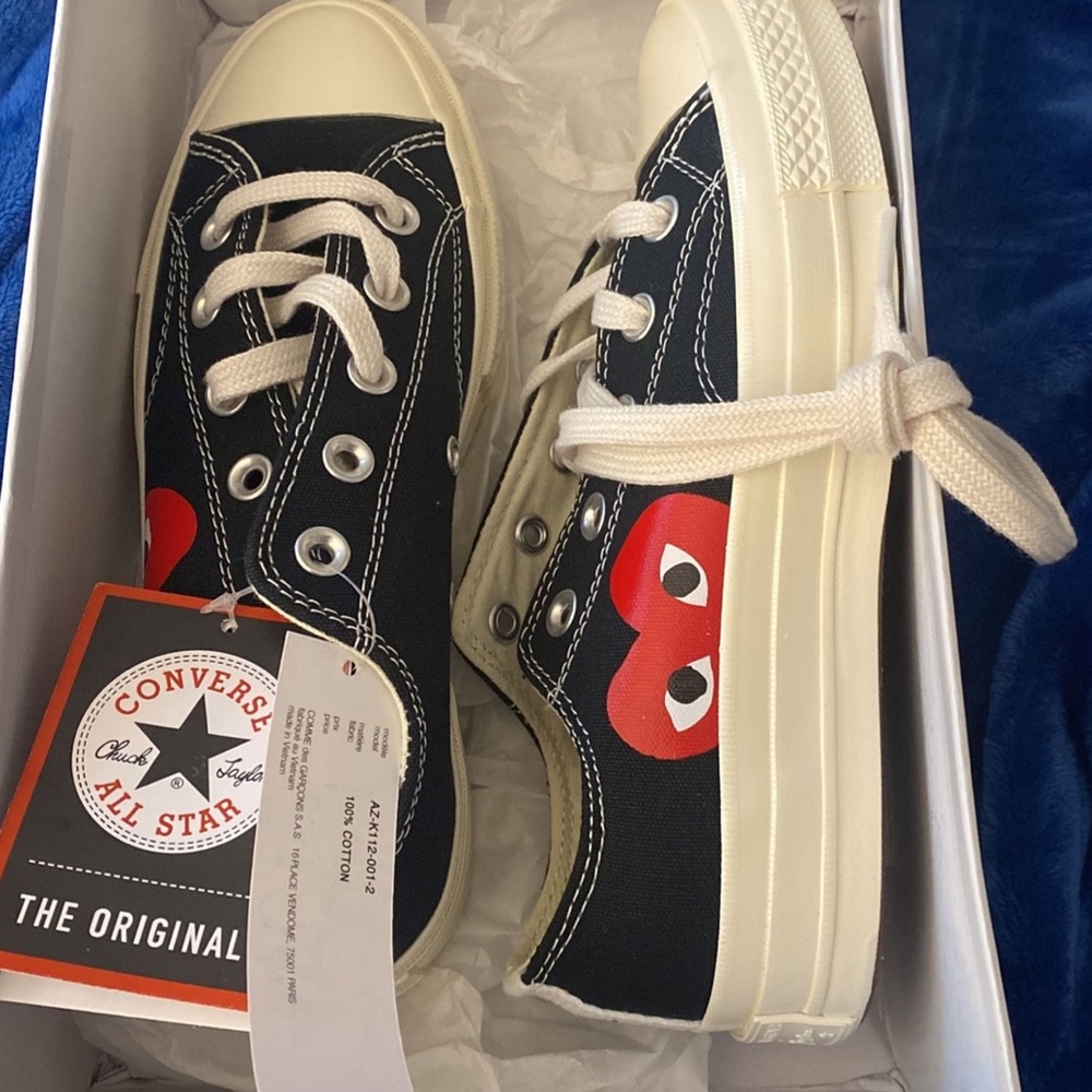 COMME DES GARÇONS BLACK LOW RISE CONVERSE: completely brand new !!